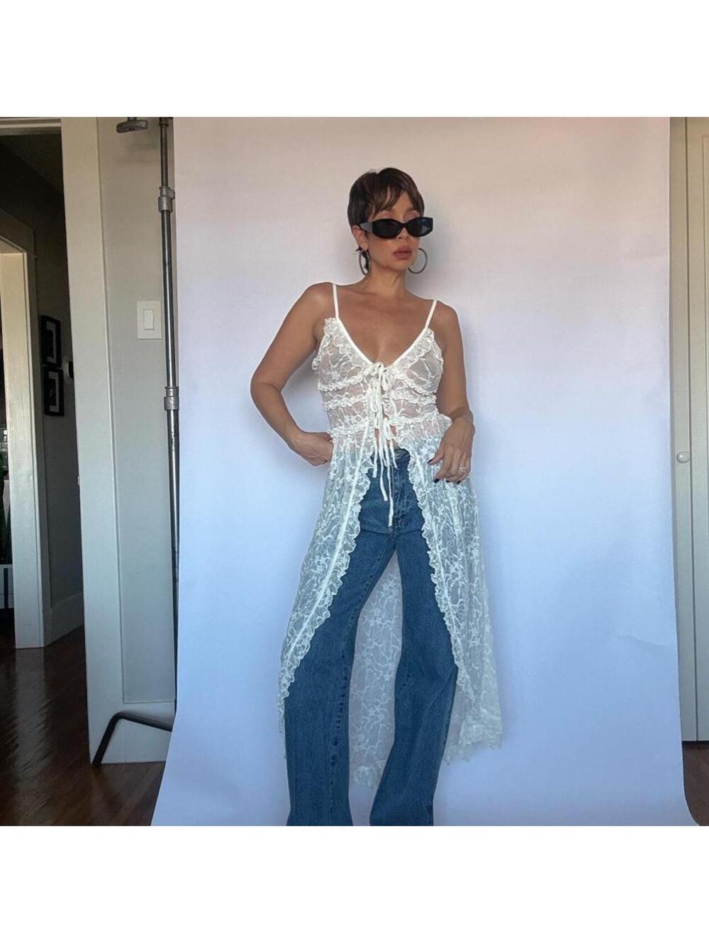 Y2K Lace Fairy Top